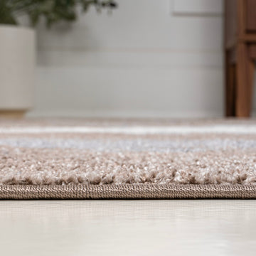 Zoe Contemporary Bohemian Abstract Marble Area Rug